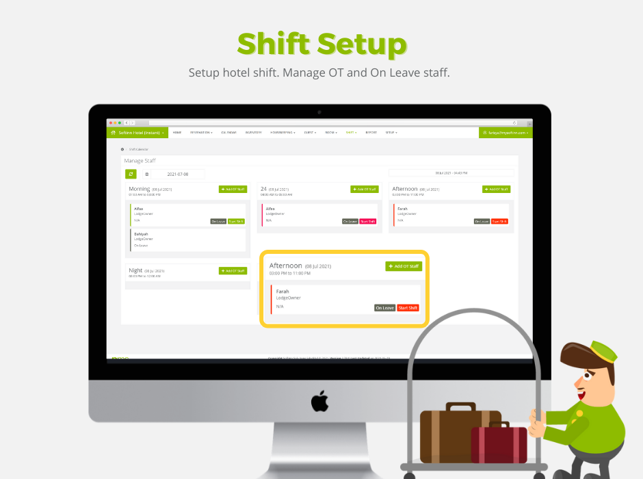 Softinn Hotel PMS Product Screenshots